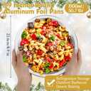 10 Pack 9 Inch Heavy Duty Aluminum Pie Tins Bulk with Lid, Oven and Freezer Safe Disposable Pie Pizza Pan Dessert Baking Cups Ideal for Restaurants Party Favors (Silver)