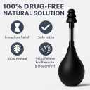 Ear Pressure Relief Suction Device, Migraine and Airplane Ear Relief Products, Inner Ear Pressure Balance Tool, Headache & Tension Reducer with 3 Sizes Earplugs
