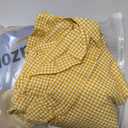 Silnuo Vintage Yellow Plaid Ruffle Throw Pillow Covers 20x20 inches,Washed Cotton Mustard Gingham Checkered Decorative Pillow Shams for Bed,Couch,Sofa