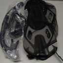 Snorkeling Gear for Adults, Mask Fin Snorkel Set, Dry Top Snorkel, Snorkeling Kit Travel Diving Package, Panoramic View Anti-Fog Anti-Leak Adjustable Swim Fins (Large-X-Large, Gray)