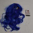 Akstore 28 inch Fashion Wigs Long Wavy Curly Hair Cosplay Wig (Blue)