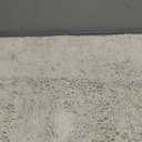 Home Weavers Shaggy Luxury Collection Bathroom Rug Soft and Water Absorbent Cotton, Machine Washable & Dry 24"x36", Ivory