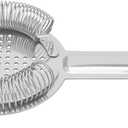 4 Pack 6.5 Inches Cocktail Strainer, 2-Prong Stainless Steel Bar Strainer, Bar Tool Drink Strainer for Bartenders, Restaurants Home Use