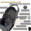 Magnetic Gym Bag for Men Women with Magnetic Water Bottle Holder, Gym Crossbody Sling with Strap, Sling Bag with Phone Pockets, Key Phone Holder, Gym Essentials, Black