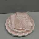 96 Pcs Pink Paper Plates and Napkins Party Supplies Serve 24 Guests Include Scalloped Dinner Plates 9.5", Dessert Plate 7.5", Napkins Plastic Forks for Baby Bridal Shower Wedding Mother's Day Birthday