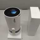 Built-in Apps & 2026 Upgraded] Mini Projector with WiFi 6 and Bluetooth 5.4 Support 4K 1080P Auto Keystone 180° Rotatable Projector Portable Compatibile with HDMI/TV Stick/Memory Stick/Laptop, White