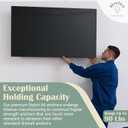 Reinforced Nylon 66 Drywall Anchors 90lb Limit, Self Drilling, Home Improvement Value Pack for Home Projects & Picture Hanging Kit, 25 Plastic Dry Wall Expansion Anchors and 25 Sheetrock Screws