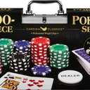 Spin Master Games, Cardinal Classics, 300-Piece Poker Set with Aluminum Carrying Case & Professional Weight Chips & Poker Dice, for Ages 8+