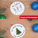 Funny Skeleton Christmas Ornament 2025, Couple Family Skull Ornament Gifts for for Xmas Tree Decorations, Funny Gifts for Him Her Boyfriend Girlfriend Husband Wife Women Men, 2 Side Printed Ornament