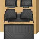 Aiqiying Floor MatsCargo Liners Compatible with Ford Escape 2013-2019 ModelsAll Weather Waterproof Durable Custom-Fit Trunk Tray Front Rear Rows Full Set Carpet Protection TPE Accessories