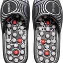 BYRIVER Plantar Fasciitis Relief Foot Massager Slippers Sandals Shoes for Men Women, Foot Care Relaxation Wellness Gifts for Mom Dad, Stress Relief, Tense Muscle Relaxer (02M)