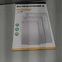 Titanium Cutting Boards Set of 3, 100% Pure Titanium Kitchen Cutting Board, Double-Sided Non-Toxic Cutting Board, Ideal for Slicing and Dicing Meats, Features Handle, Dishwasher Safe (Silver), 16"Lx10"W(S+M+L)