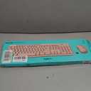 Logitech MK270 Full Size Wireless Keyboard and Mouse Combo - Rose