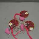 3 x Plush Heart Keychain,Sweet Bag Charms for Hangbag,Cute Purse Charms for Tote Bag for Women