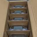 BAYZZ 5 Pack 35 Oz Glass Meal Prep Containers 2 Compartments, Glass Storage Containers with Lids, Airtight Lunch Bento Boxes, BPA-Free, Microwave and Freezer Safe (Gray)