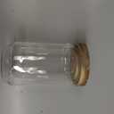 Viovian 24 OZ Glass Candy Jar with Wooden Lid Clear Glass Storage Canister Decorative Jars with Airtight Lids for Food Coffee Beans Cookie Sugar 700ml