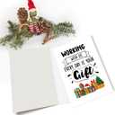 2 x Funny Office Christmas Card for Him Her, Cute Christmas Card&Gift for Coworker Boss Workmate Manager Leader Boss Lady, Xmas Anniversary Cards For Friend Coworker (#6)