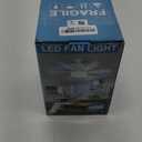 Socket Fan Light Ceiling Fans with Lights and Remote, Dimmable LED 3 Colors 3000K-6500K, 1556 Lumens Light Bulb Screw in Ceiling Fan for Bedroom, Kitchen, Living Room, Closet (White)