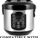 Linkidea Rice Cooker Inner Pot Replacement, 304 Stainless Steel Pressure Cooker Pot, Dishwasher Safe Cooker Replacement Inner Bowl Compatible with AROMA-ARC-954SBD 4 Cups Cooker (Silver)