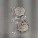 2 Packs Tub Stopper, Rubber Bathtub Stoppers Drain Plug with 15" Stainless Steel Beaded Chain, Premium Bathroom Plug Fit for 1.5" to 2" Kitchen Sink, Bathroom Bath tub, Drain Stopper, White