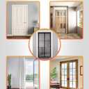 FEGO Magnetic Screen Door Fit Door Size:38"x82", Screen Itself Size 40"x83", Enjoy Breeze, Hands Free Entry, Reinforced Fiberglass Mesh Anti-Tearing, Pet & Kid Friendly, Strong Magnets for Patio/Front
