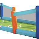 Little Tikes Huge Inflatable Backyard Soccer & Basketball Court for Multiple Kids, Blower with GFCI Plug, Large