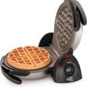Presto 03510 Ceramic FlipSide Belgian Waffle Maker, Nonstick, Cool Touch Handles, Black