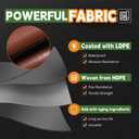 RAINDEWAY 16x20 Feet Super Heavy Duty Tarp 18 Mil,Large Tarps,UV Resistant, Weatherproof, Multipurpose Waterproof Poly Tarp Cover with Grommets and Reinforced Edges,Brown Tarps