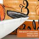 2 x DUZXLCQ Fall Pillow Covers 18x18 inch Set of 4 Pumpkins Thankful Blessed Maple Leaves Autumn Decorative Throw Pillow Covers Farmhouse Cushion Case Harvest Decorations for Couch Sofa Home Outdoor