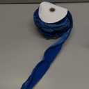 Meseey Velvet Wired Edge Ribbon, 4 Inch Width, Christmas Gift Wrapping Ribbon, Waterproof for Wreath DIY Crafts (Turquoise Blue, 10 Yards)