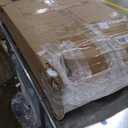 VASAGLE Hall Tree with Bench and Shoe Storage, Coat Rack with Shoe Bench, Entryway Furniture, 6 Tri-Hooks, Sliding Door, Farmfouse Style, Space Saving, Rustic White and Honey Brown UHSR442W01 (15.7"D x 41.7"W x 78.7"H)