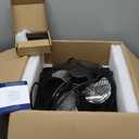 12" Wall Mounted Shutter Exhaust Fan, Attic Fan with Thermostat Humidity Controller, 10-Speed Adjustable, 940 CFM, Automatic Shutter, Vent Fan for Greenhouses, Garages, Shop, Chicken Coops (Black)