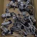 Hotop Boot Hanger Clips for Closet, Laundry Hanging Hooks Heavy Duty Clips Boot Holder Portable Single Hooks Space Saving for Pants Jeans Clothes Hats Tall Towels(Silver,48 Pieces)