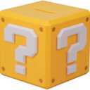 Super Mario Question Block Money Box - Officially Licensed Gift for Kids Bedroom Accessories & Decor | Paladone