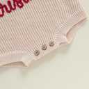 Adobabirl Baby Girl Boy Knitted Sweater Bubble Romper Long Sleeve Jumpsuit Festival Outfit Fall Winter Spring Clothes (Beige, XS)