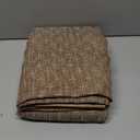 MIULEE Decorative Back Tab Linen Curtains with Geometric Pattern for Living Room Bedroom Farmhouse Rustic Thick Woven Textured Patterned Mudcloth Drapes 63 Inch Length 2 Panels Set, Brown