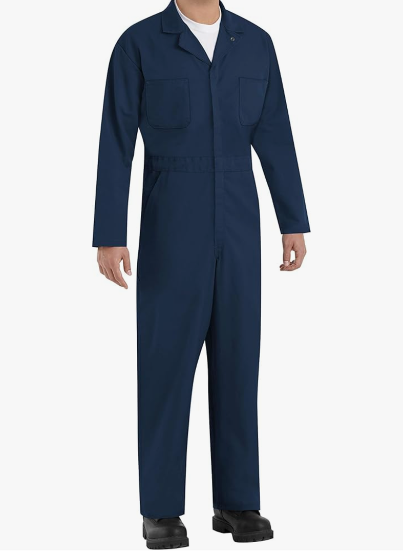 Red Kap Men's Twill Action Back Coverall, 42 Red Kap Men's Twill Action Back Coverall, 42