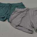 MCPORO Workout Yoga Running Shorts for Women Gym Athletic Activewear Black, Dark Grey, Light Grey, Dark Blue, Green Small 2 Pack