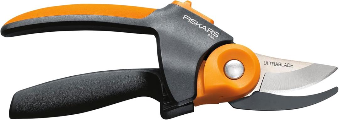 Fiskars Pruning Shears, PowerGear2 Technology Multiplies Power, Rolling Handle for Ease of Use, 3/4-Inch Cut Capacity Bypass Pruner, UltraBlade Coating and SoftGrip, Garden and Yard Tools Fiskars Pruning Shears, PowerGear2 Technology Multiplies Power, Rolling Handle for Ease of Use, 3/4-Inch Cut Capacity Bypass Pruner, UltraBlade Coating and SoftGrip, Garden and Yard Tools