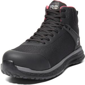 Timberland PRO Women's Drivetrain Mid Composite Safety Toe Static Dissipative Industrial Athletic Work Shoe, 8.5
