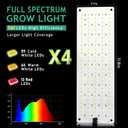 LBW Plant Grow Light, 540 LEDs Full Spectrum Plant Lights for Indoor Growing, Under Cabinet Grow Lamp with 4/8/12H Timer, 3 Lighting Modes, 10 Dimmable Levels, 4 Pack