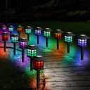 Treela 24 Pack Solar Pathway Lights Outdoor Waterproof LED Solar Powered Landscape Lights Decor for Yard Garden Patio Lawn Driveway Walkway Sidewalk Pathway Outdoor