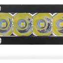 nifeida 10 Inch Single Row Led Light Bar - Ultra-Slim [12in w/Bracket] 120W Combo Spot Flood Light led pods Light Waterproof Slim LED Light Bar for Truck Offroad ATV UTV SUV Boat Tractor