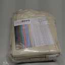 ChrisDowa Small Window Curtains for Kitchen and Bedroom - Grommet Short Thermal Insulated Room Darkening Curtains (2 Panels, Beige, 52 x 36 Inch)