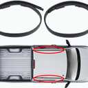 Pair Roof Molding Drip Weatherstrip Car Side Trim Seal Strip Fit for Toyota Tundra 4 Full Doors Crew Cab 2007-2020 Replace 75552-0C060 75551-0C060 755520C060 755510C060(Not Fit Double Cab)