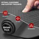 Stepwaver Extra Large Yoga Mat 6'x4'(1/3" & 1/4" Thick), Non-Slip, Ultra Durable, Wide Workout Mat, Wide Exercise Mats for Home Workouts, Yoga, Pilates, Stretching (Barefoot Exercise)