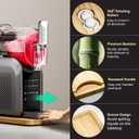 Sliding Pad for Ninja Slushie FS300/ FS301, Countertop Protector Mat, Wood Slushie Machine Accessory with 360Wheels, Smooth & Quickly Slide the Frozen Drink Machine on Table 17.52"8.66"