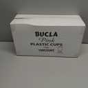 bUCLA 100pcs 12OZ Pink Plastic Cups - Premium Unbreakable Disposable Pink Solo Drinking Cups - Ideal for Wedding, Party & Valentine's Day