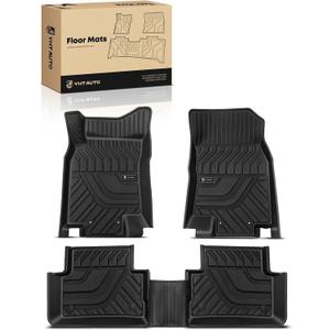 YHTAUTO Floor Mats Compatible with Nissan Rogue Sport 2017-2023 (Not Fits Rogue or Select), TPE Floor Liners All-Weather Protection Custom Fit, 1st & 2nd Row, Set of 3