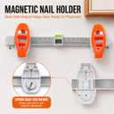 Picture Hanging Tool with Built in Level,Magnetic Nail Hanger,Ruler,30nails
